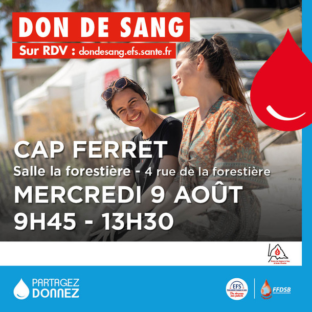 Collecte de sang de Lège Cap Ferret